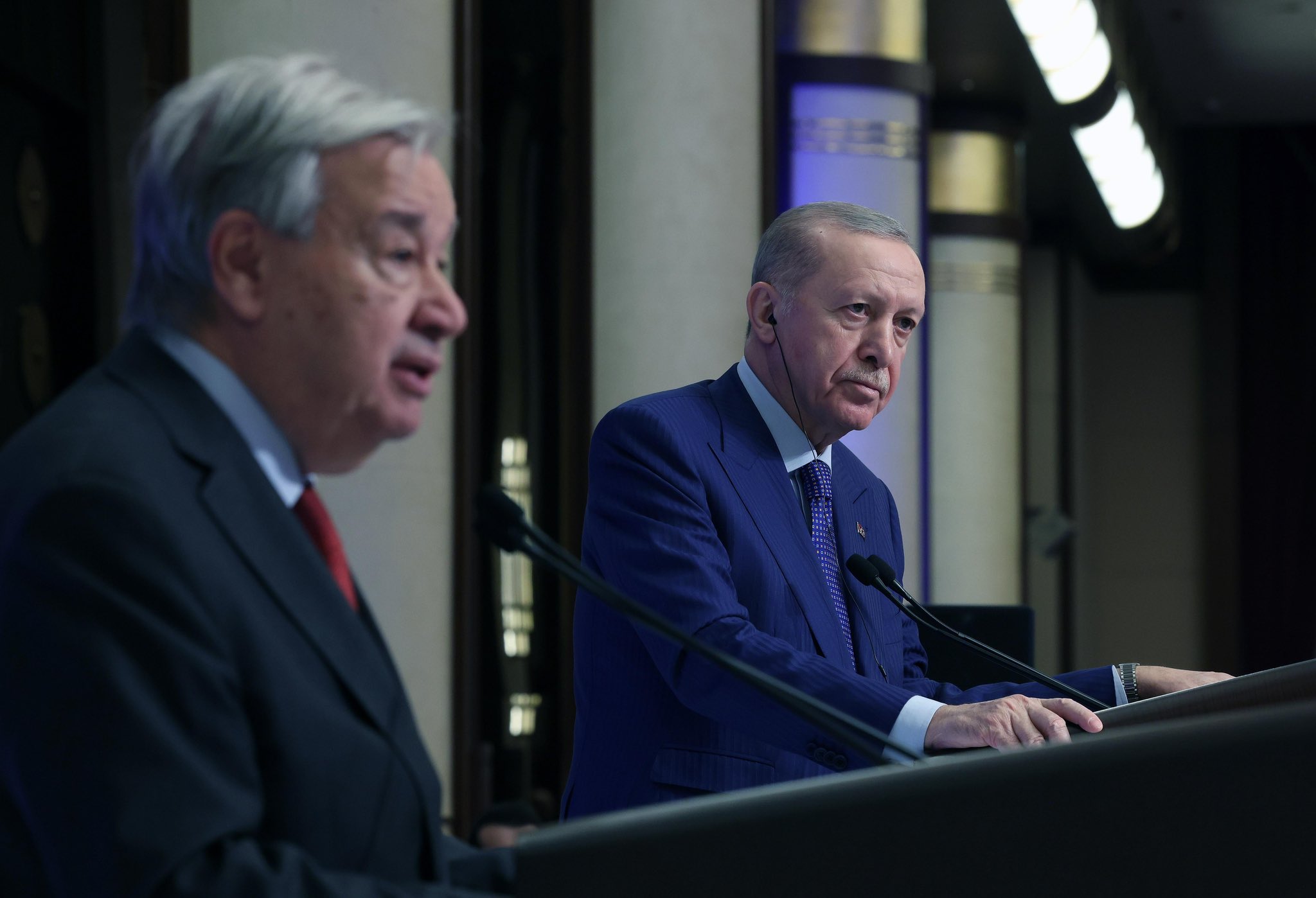 Cumhurbaşkanı Erdoğan Atatürk Uluslararası Barış Ödülü’nü BM Genel Sekreteri Antonio Guterres’e Takdim Etti