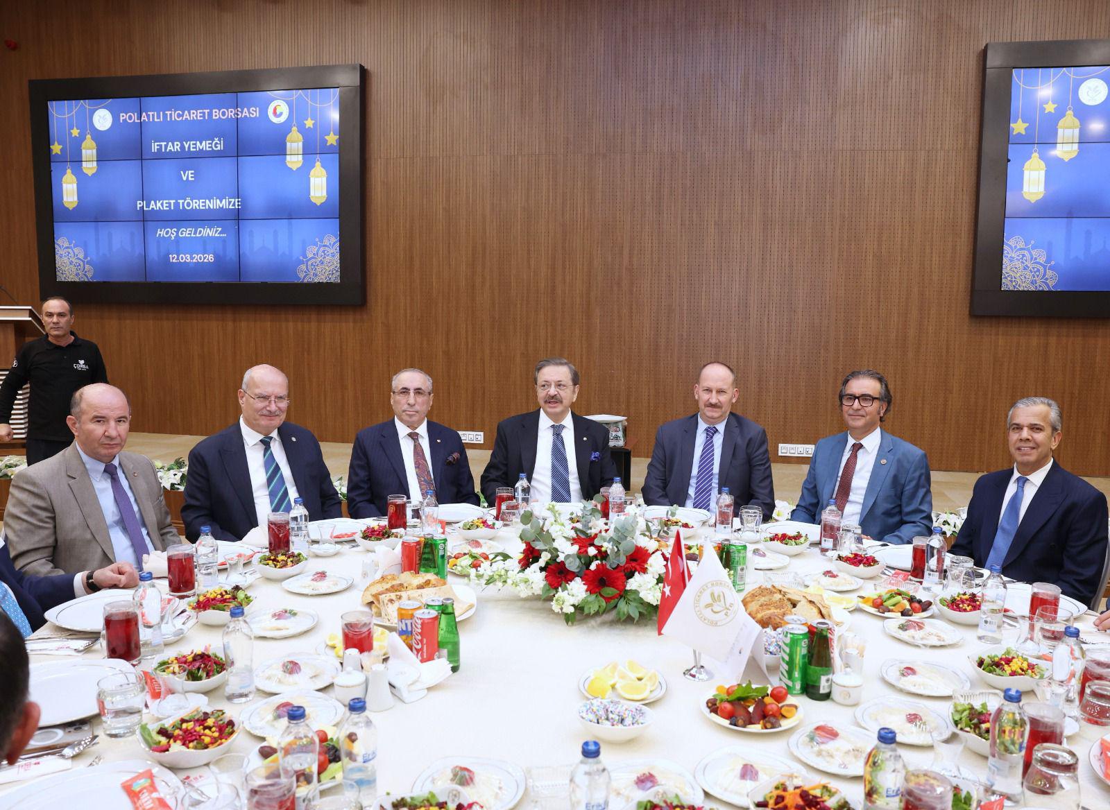 TOBB Başkanı Rifat Hisarcıklıoğlu Polatlı Ticaret Borsası’nın İftar ve Ödül Programına Katıldı