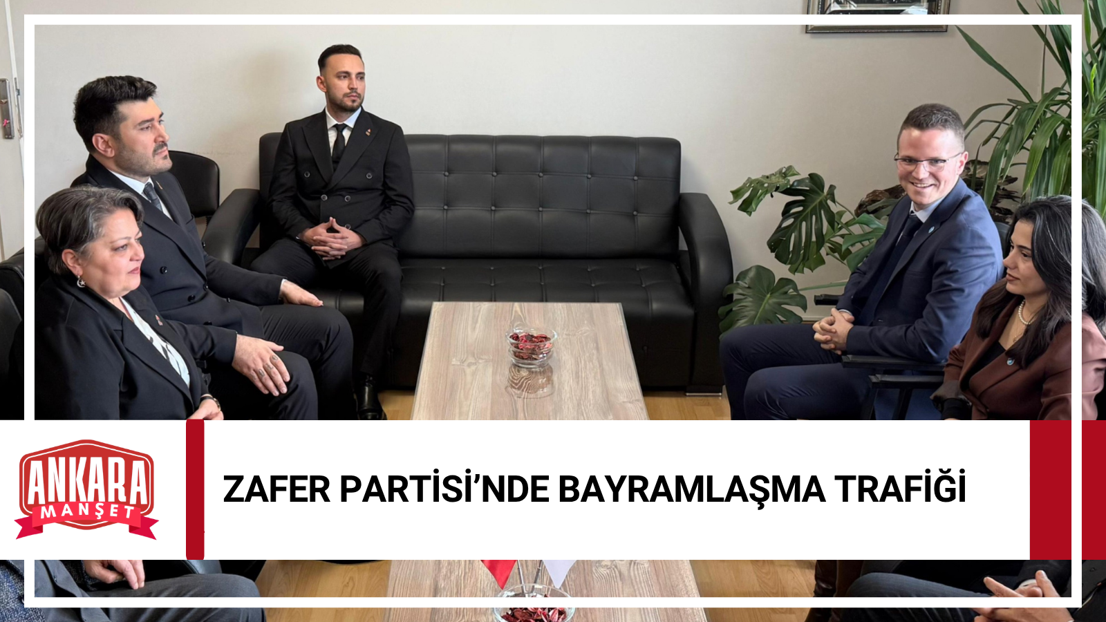 Zafer Partisi Genel Merkezi’nde Bayramlaşma Trafiği