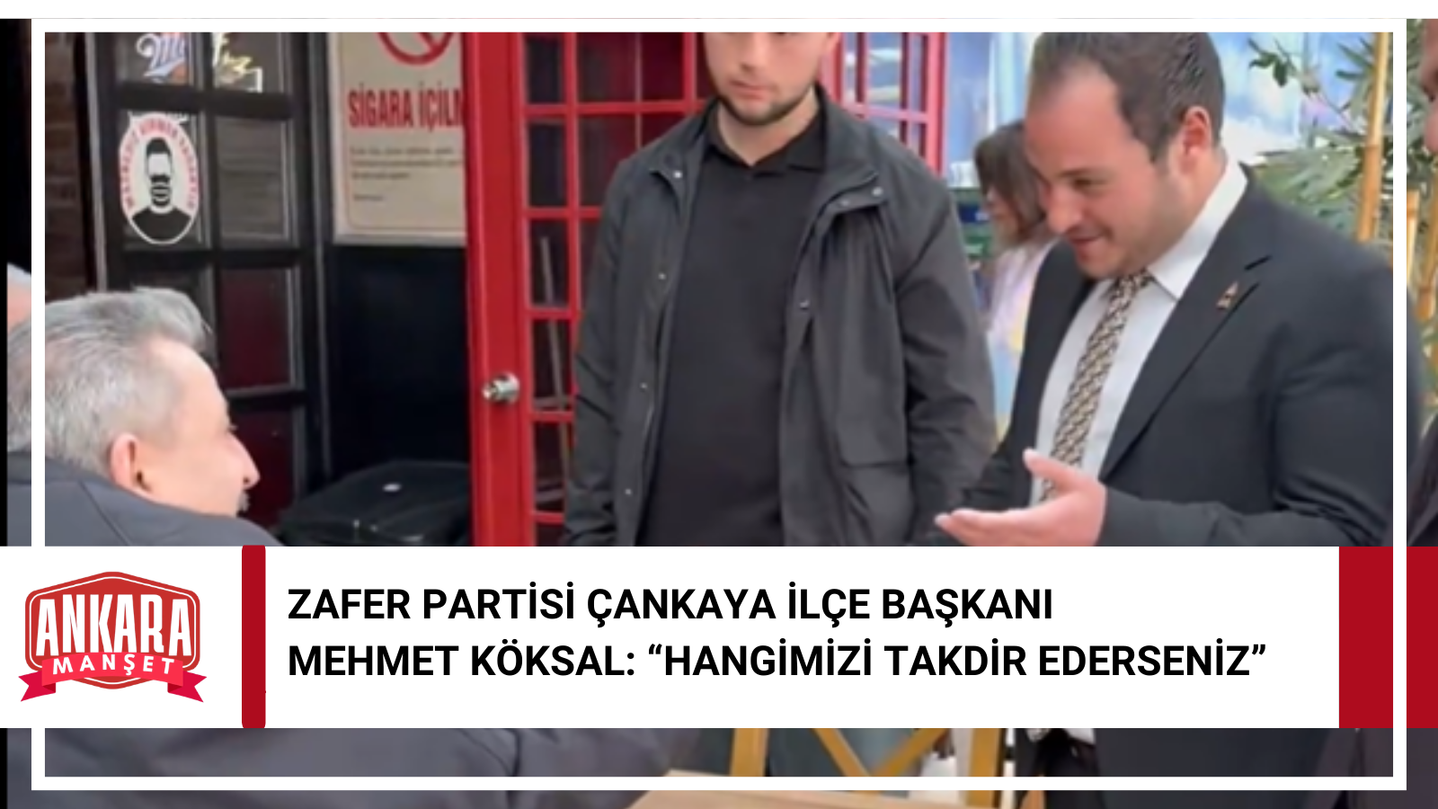 Zafer Partisi Çankaya İlçe Başkanı Mehmet Köksal Vatandaşlarla Buluştu