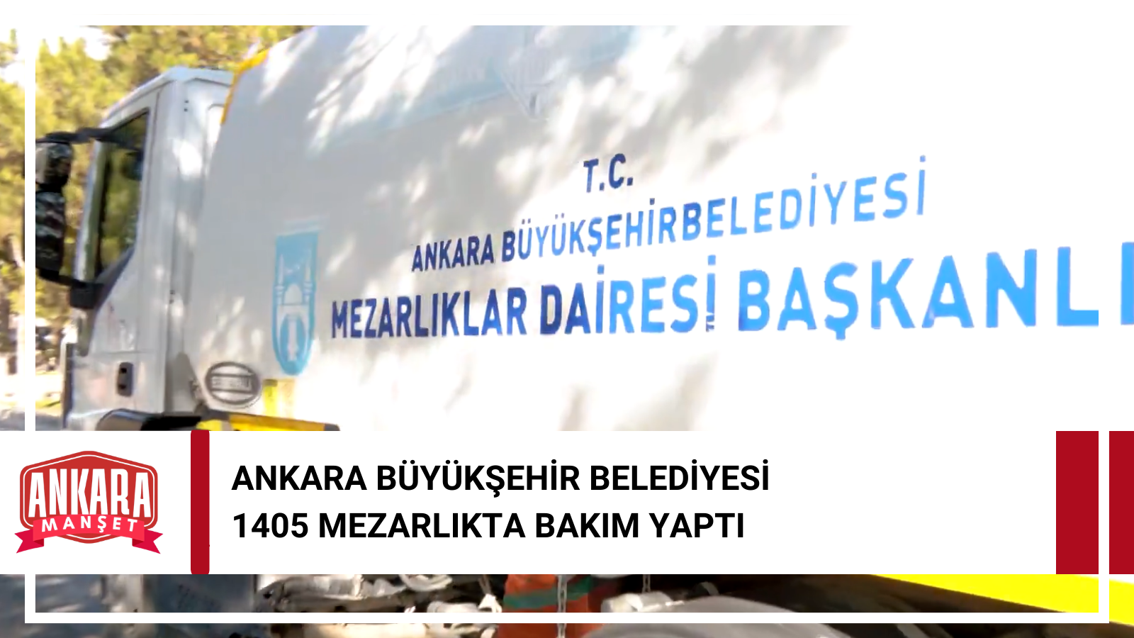 Ankara Büyükşehir Belediyesi’nden Bayram Öncesi Mezarlık Bakım Çalışması