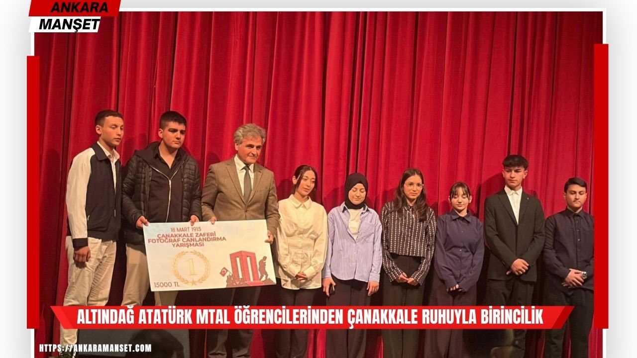 Altındağlı öğrenciler “1915 Çanakkale” yarışmasında birinci oldu