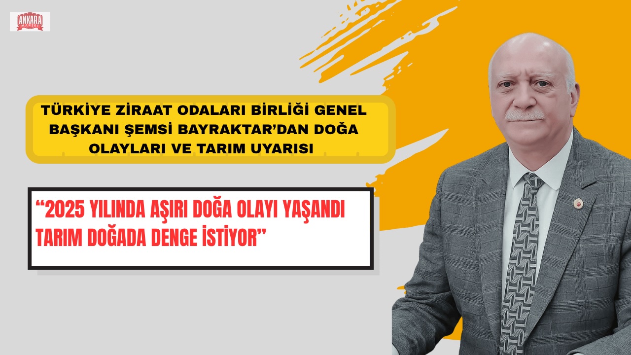 Türkiye Ziraat Odaları Birliği Genel Başkanı Şemsi Bayraktar’dan Dünya Meteoroloji Günü açıklaması