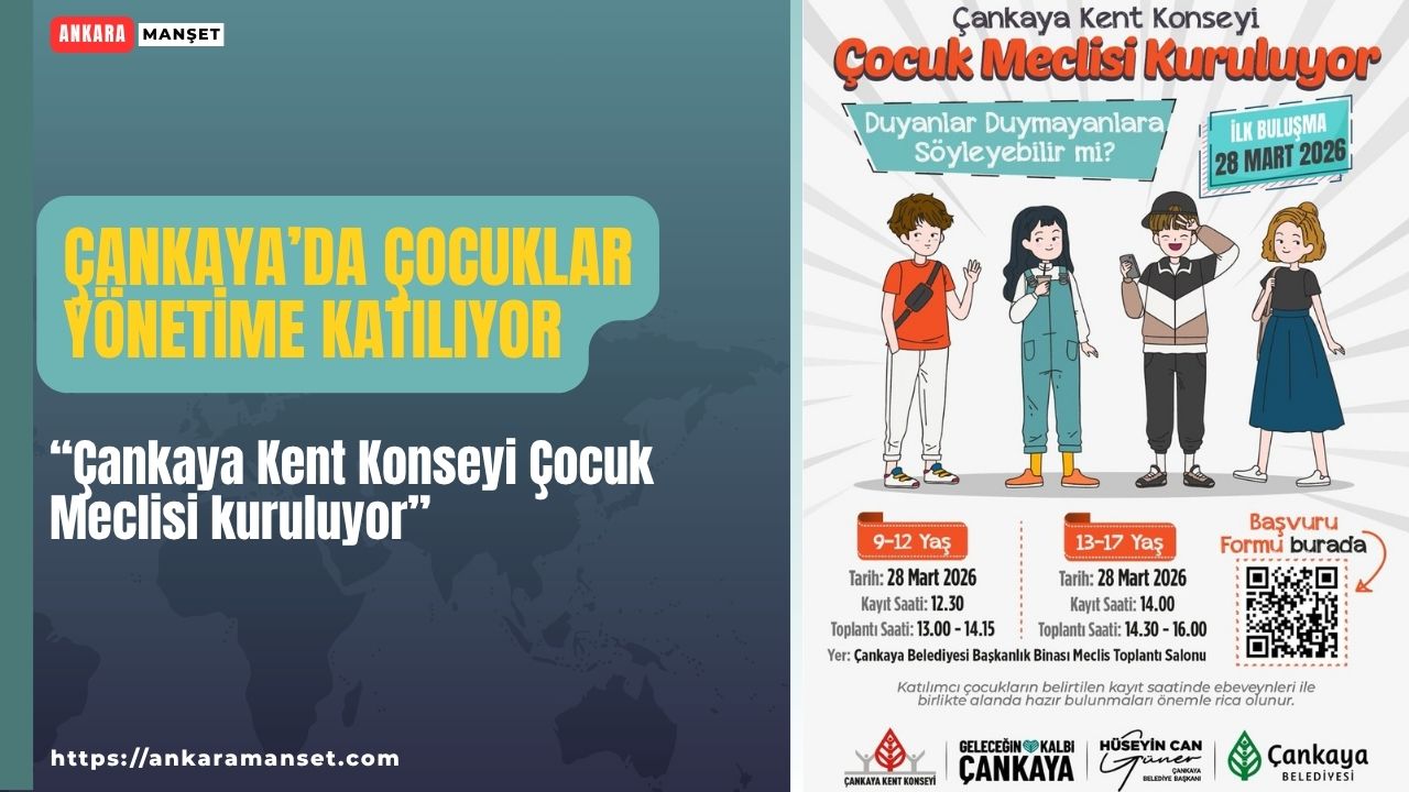 Çankaya Kent Konseyi Çocuk Meclisi için hazırlıklar başladı