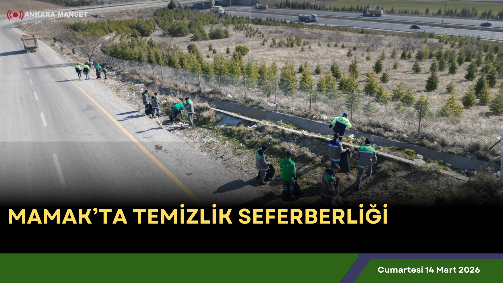 Mamak’ta ekipler sabahın ilk saatlerinde temizlik çalışması gerçekleştirdi