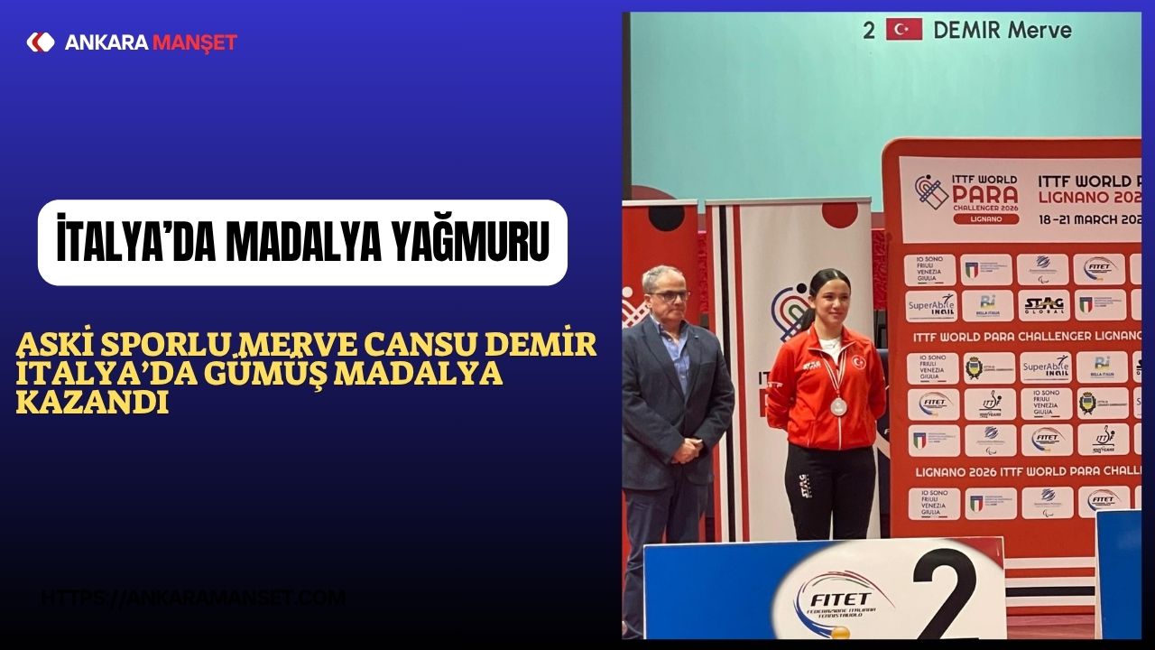 ASKİ Spor Kulübü sporcusu Merve Cansu Demir, İtalya’da düzenlenen turnuvada gümüş madalya kazandı