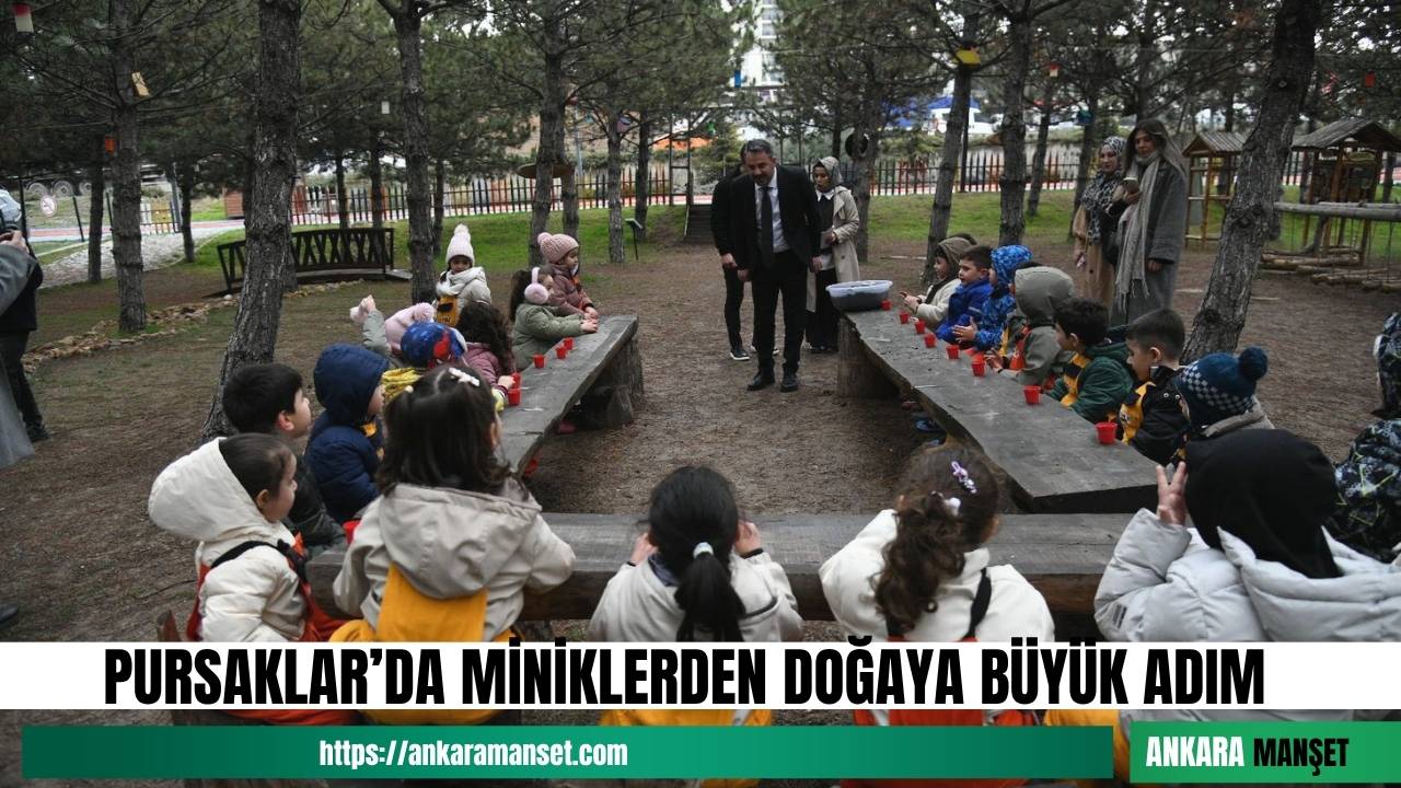 Pursaklar’da çocuklar Orman Haftası’nda tohumları toprakla buluşturdu