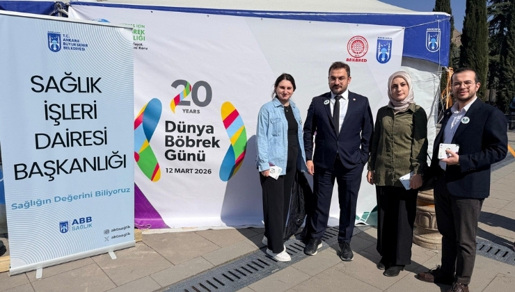 Ankara’da Dünya Böbrek Günü İçin Sağlık Çadırı Kuruldu