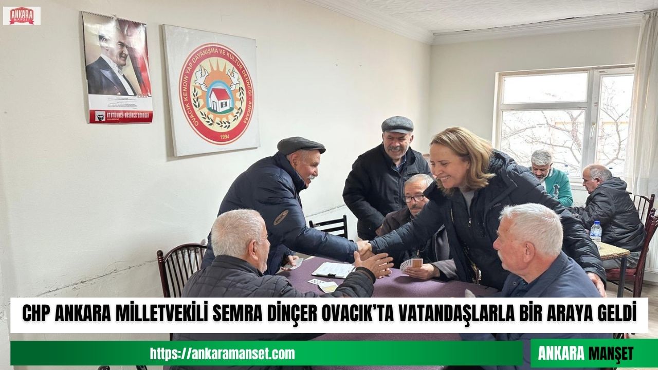 Semra Dinçer Ovacık’taki dernek ziyaretinde yurttaşların taleplerini dinledi