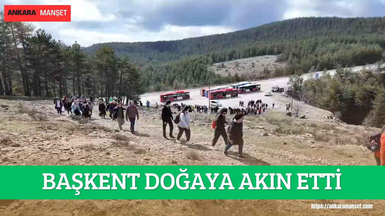 Kızılcahamam’da doğa yürüyüşü yoğun katılımla gerçekleşti
