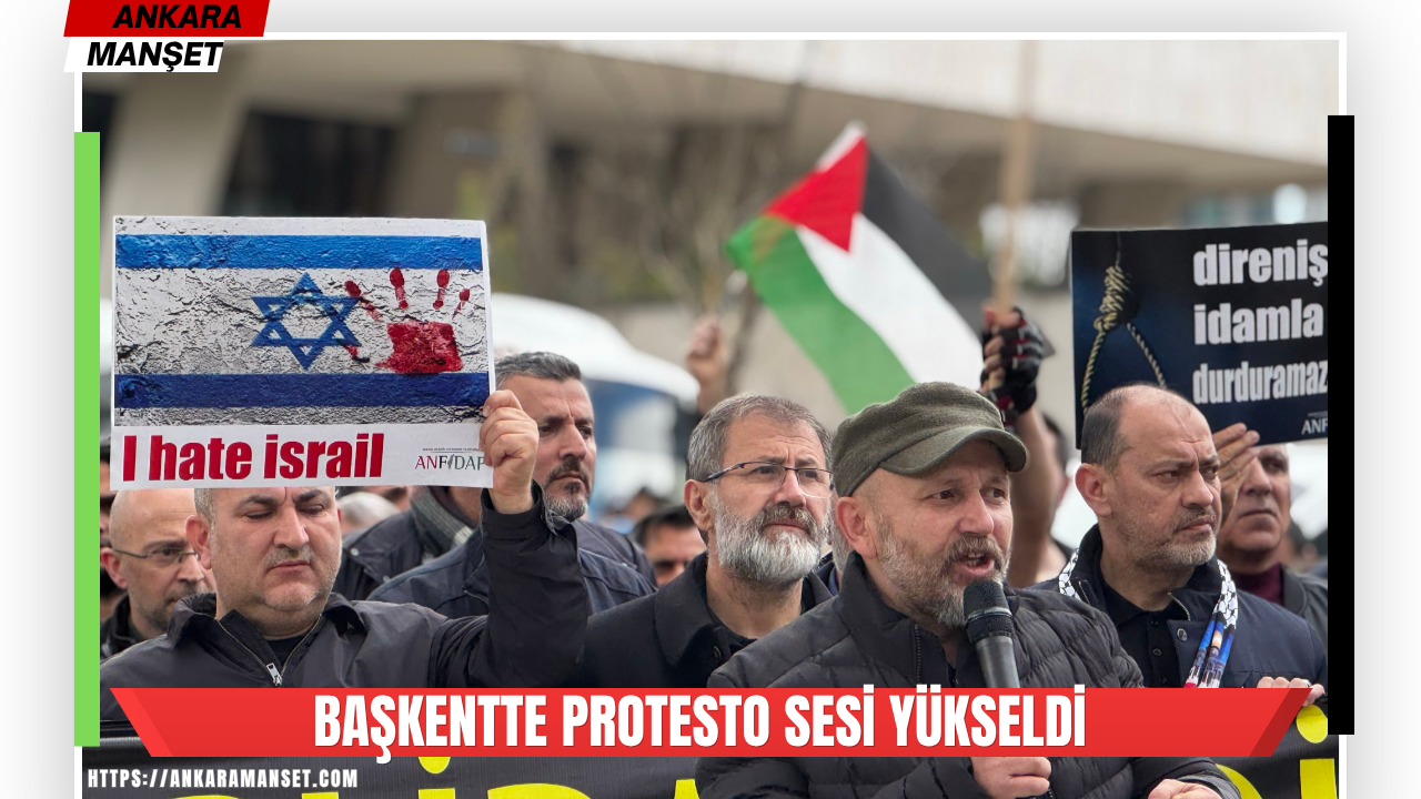 Ankara’da Filistinli esirlere yönelik idam yasasına protesto