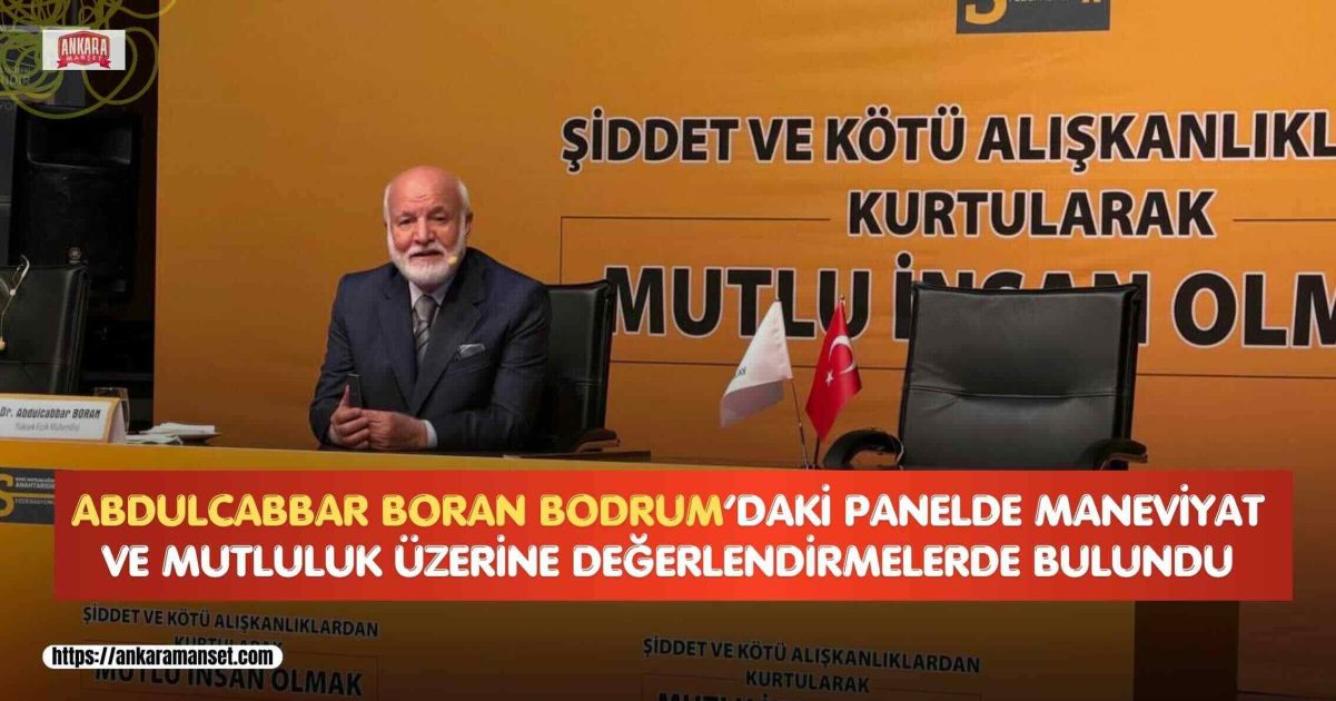 Dr. Abdulcabbar Boran: Mutlu İnsan Olmanın Yolu Manevî Arınmadan Geçiyor