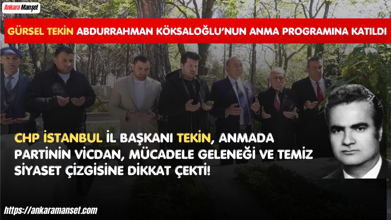 Başkan Gürsel Tekin: Bu Mirası Kirletmeyeceğiz Bu Parti Vicdanın Adresi Olmaya Devam Edecek