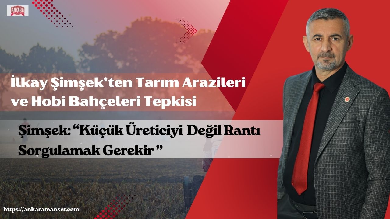 İlkay Şimşek: Küçük Üreticiyi Değil Rantı Sorgulamak Gerekir