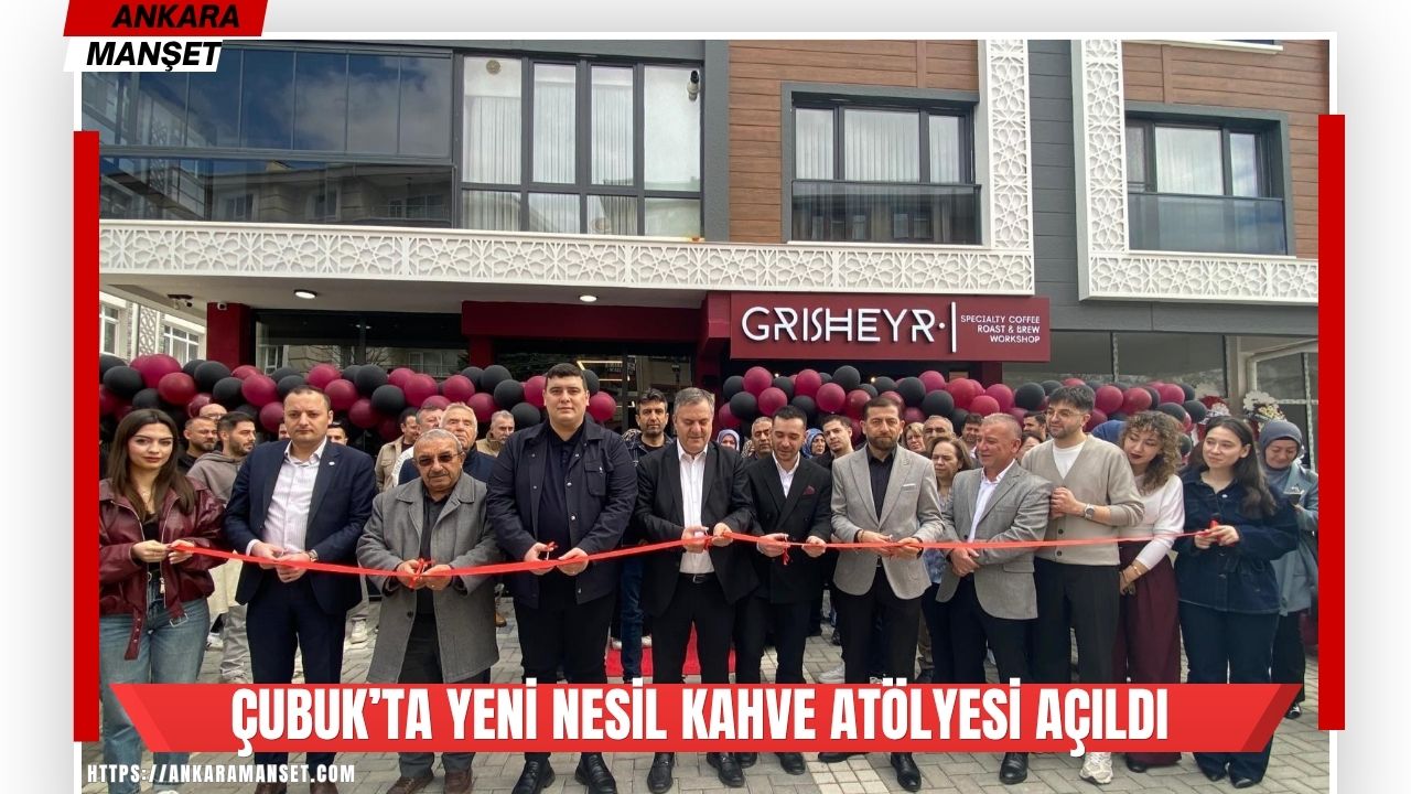 Çubuk Belediye Başkanı Demirbaş kahve atölyesi açılışına katıldı
