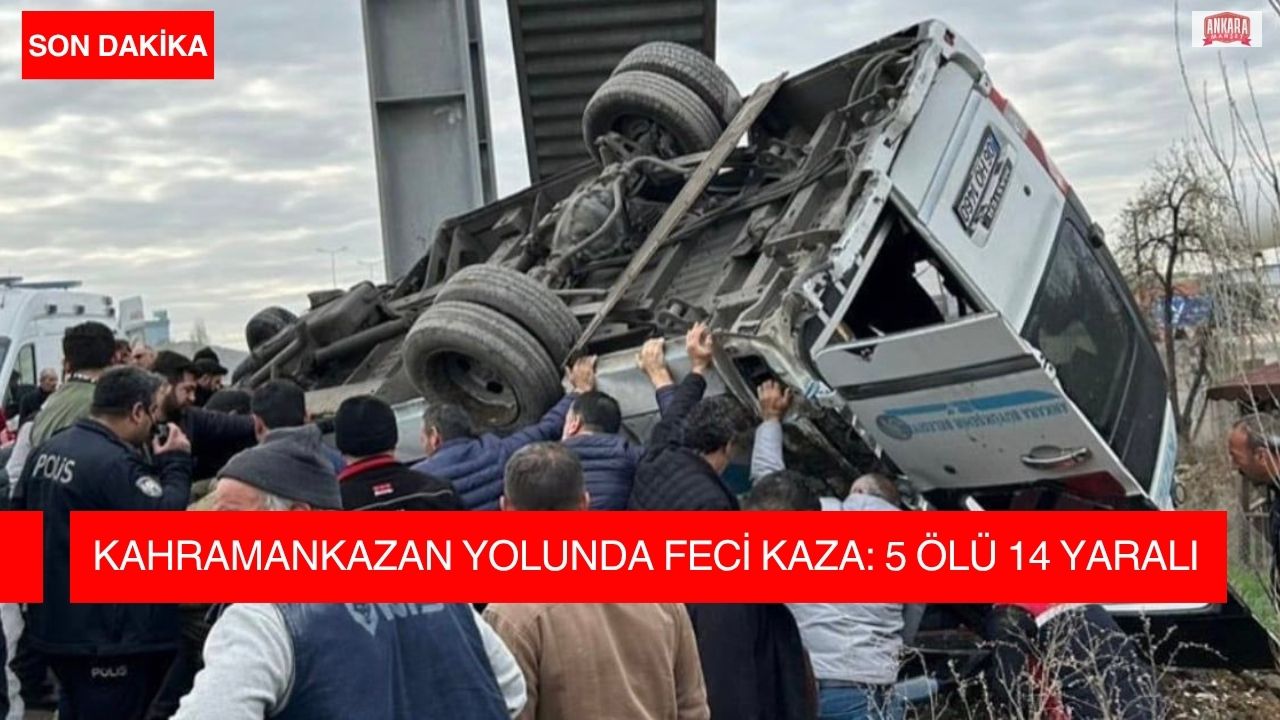 Ankara-İstanbul yolunda otobüs üst geçide çarptı: 5 ölü, 14 yaralı
