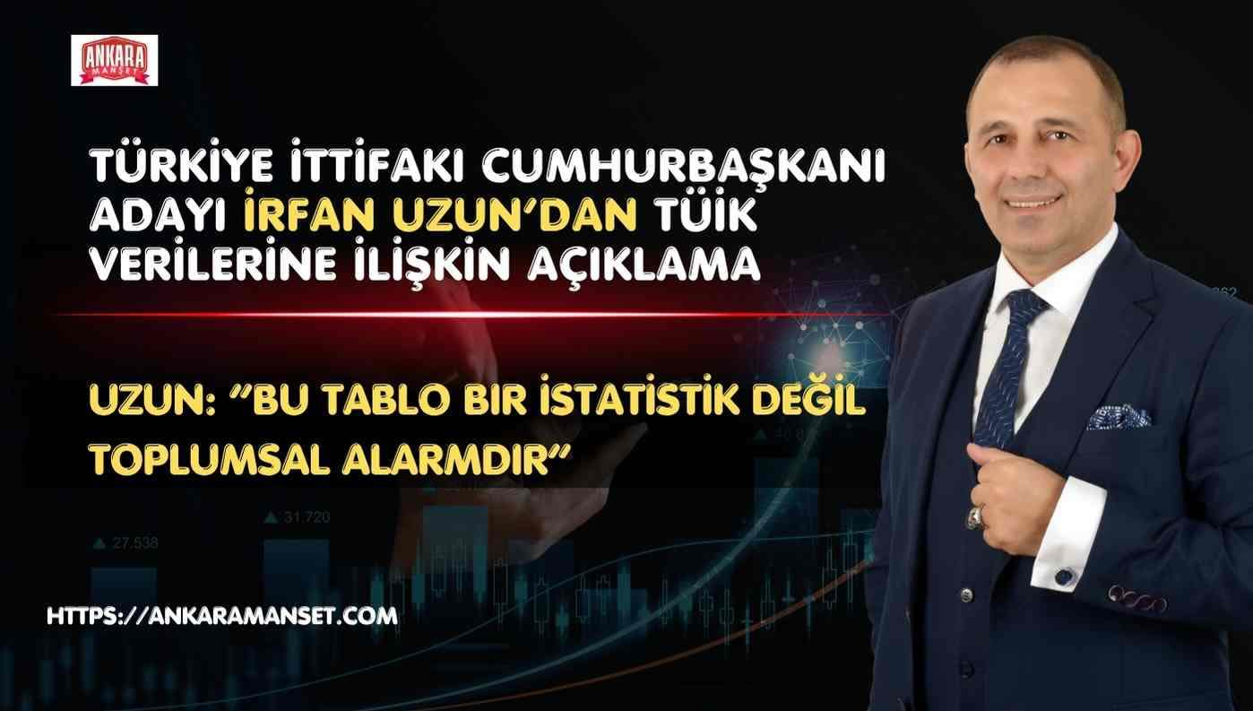 İrfan Uzun:“Bu tablo bir istatistik değil, toplumsal alarmdır!”