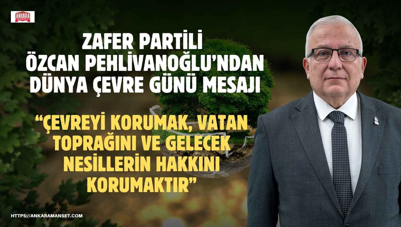 Özcan Pehlivanoğlu: “Vatan sevgisi, üzerinde yaşadığın toprağa sahip çıkmayı da gerektirir”