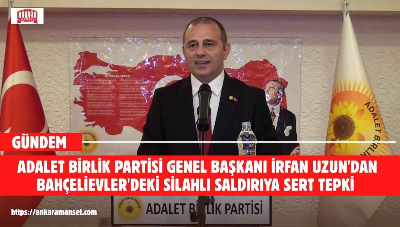 İrfan Uzun: “İstanbul’un ortasında ailesinin gözü önünde vuruluyorsa hiçbirimizin can güvenliği yoktur”