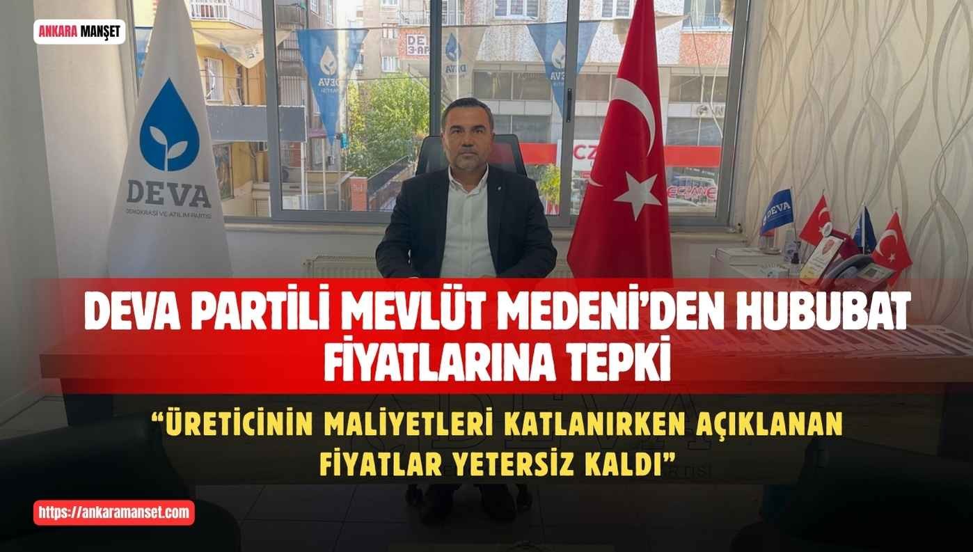 Mevlüt Medeni: “Açıklanan Hububat Fiyatları Çiftçinin Beklentisinin Çok Altında Kaldı”