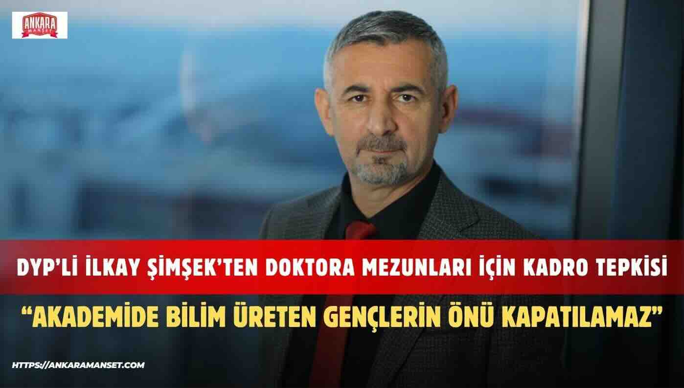 İlkay Şimşek: Akademide Bilim Üreten Gençlerin Önü Kapatılamaz
