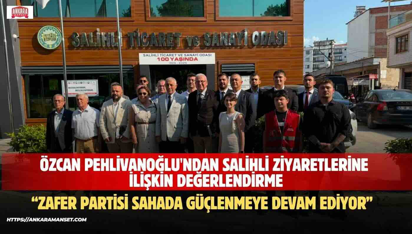 Özcan Pehlivanoğlu: Zafer Partisi’ne Ve Ümit Özdağ’a İlgi Her Geçen Gün Büyüyor