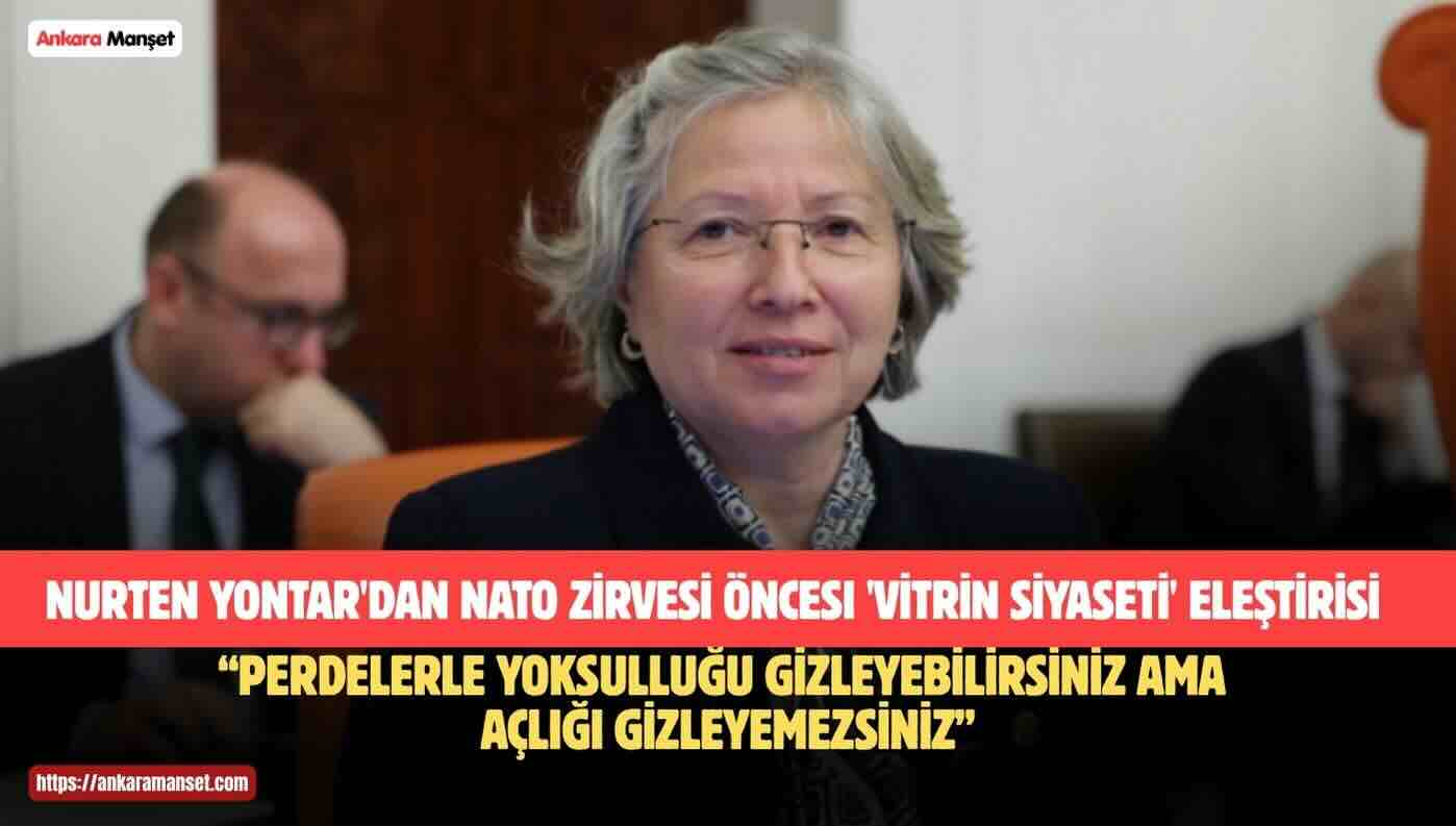 CHP Tekirdağ Milletvekili Nurten Yontar: “Ankara’nın Gerçekleri Perdeyle Kapatılamaz”