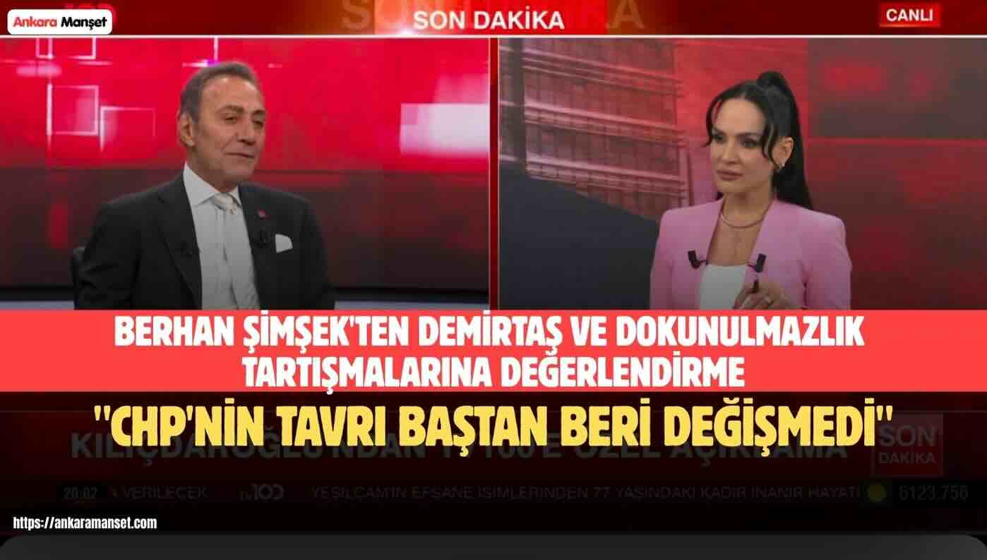 CHP’li Berhan Şimşek Selahattin Demirtaş konuşunda konuştu.!