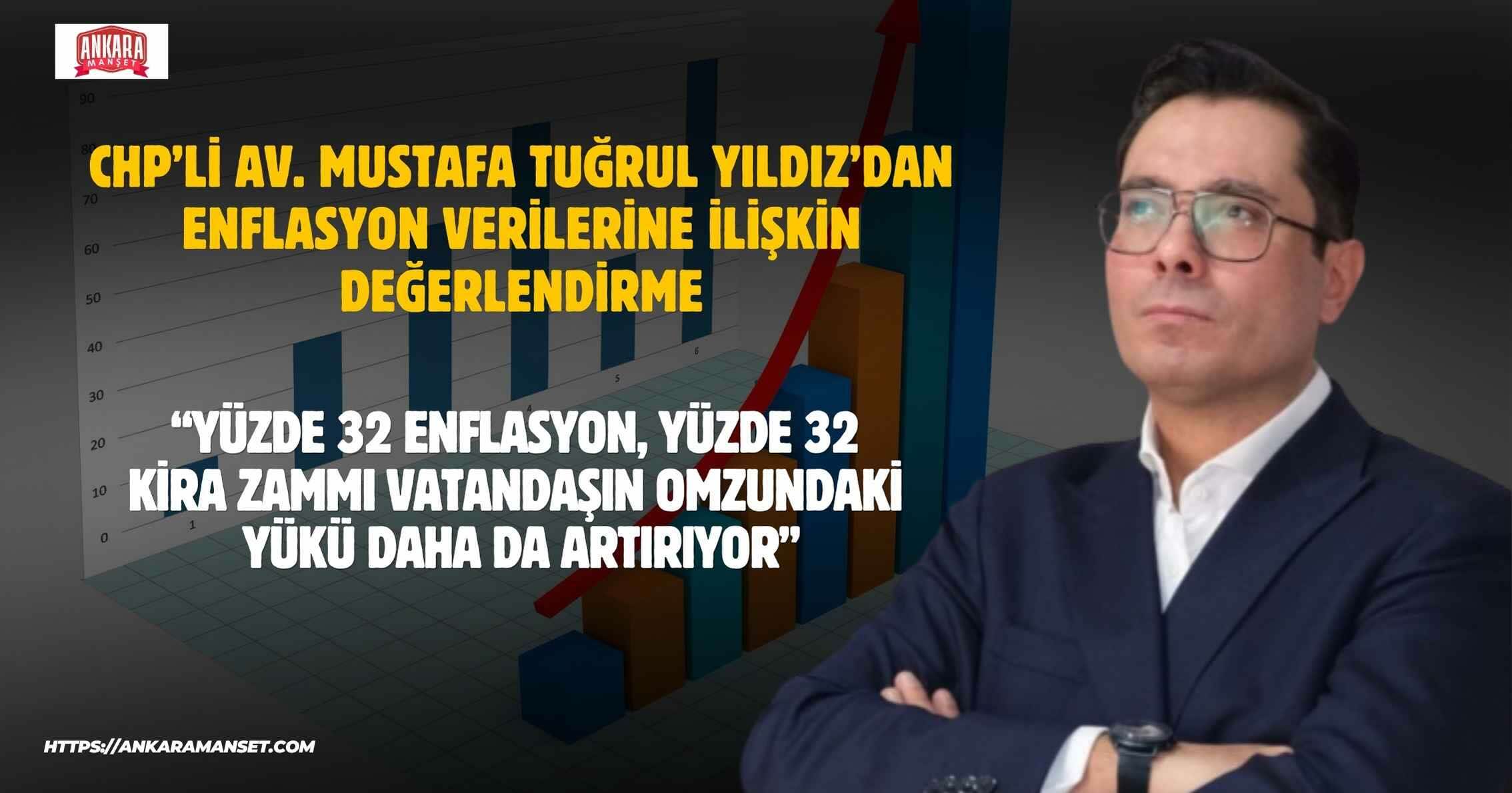 Mustafa Tuğrul Yıldız: “Yüzde 32 Enflasyon, Yüzde 32 Kira Zammı Vatandaşın Omzundaki Yükü Daha da Artırıyor”