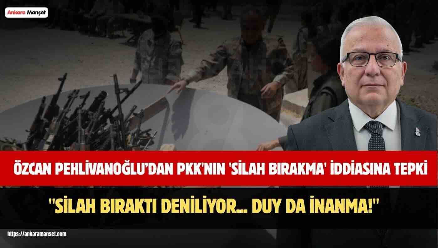 Özcan Pehlivanoğlu: Terörle Mücadele Son Terörist Etkisiz Hâle Getirilinceye Kadar Sürmelidir