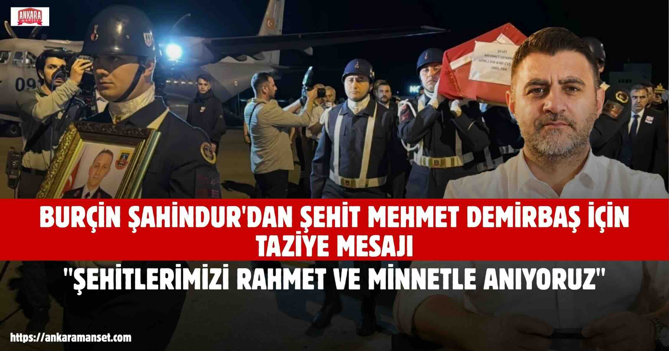 Genç Parti Genel Başkanı Burçin Şahindur’dan Şehit Jandarma İçin Taziye Mesajı