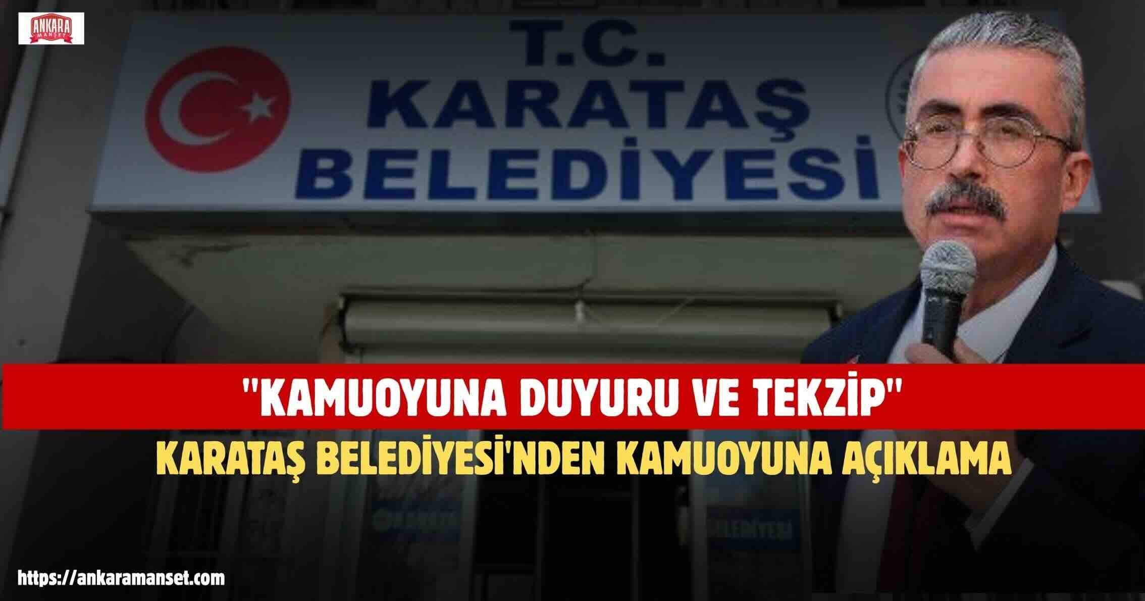 KAMUOYUNA DUYURU VE TEKZİP