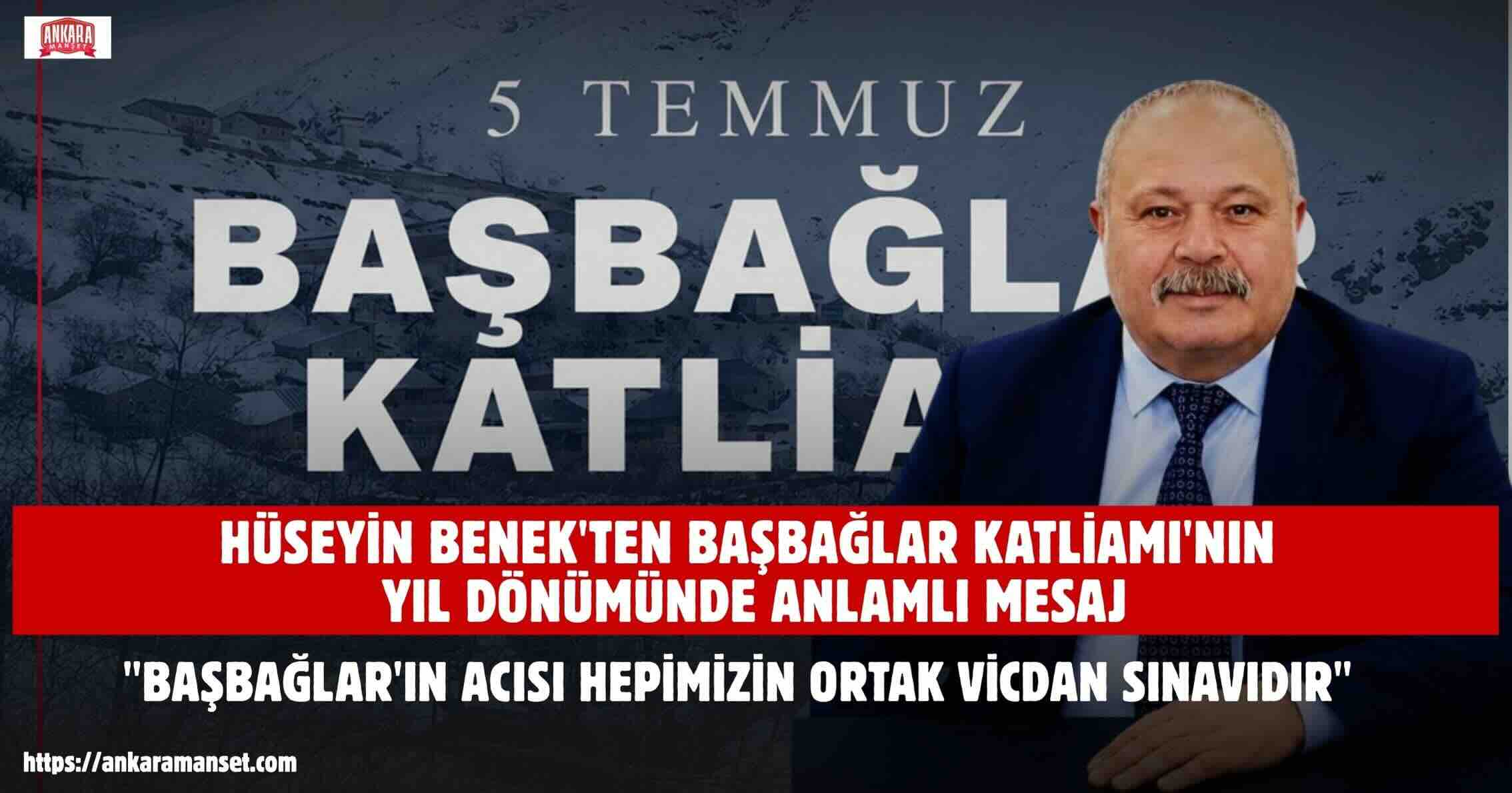 CHP Pursaklar İlçe Başkanı Hüseyin Benek: “Başbağlar’ın Acısı Hepimizin Ortak Vicdan Sınavıdır”