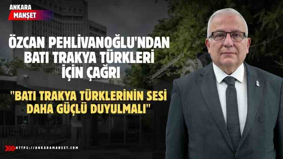 Özcan Pehlivanoğlu: Batı Trakya Türklerinin Meselesini Gündeme Taşıyan Gazeteciler Çok Az