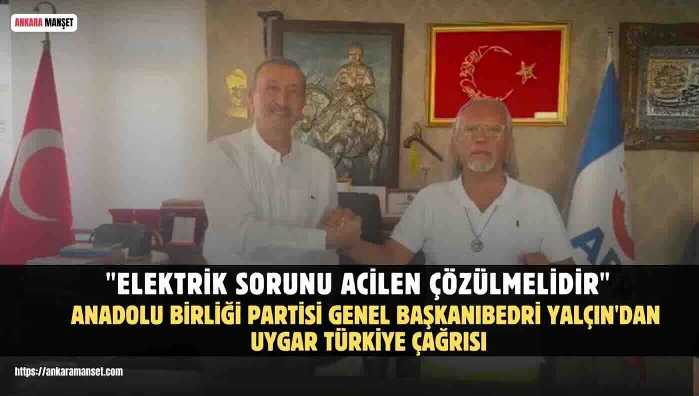 Bedri Yalçın: Uygar Türkiye İçin Ortak Değerlerde Buluşma Zamanıdır