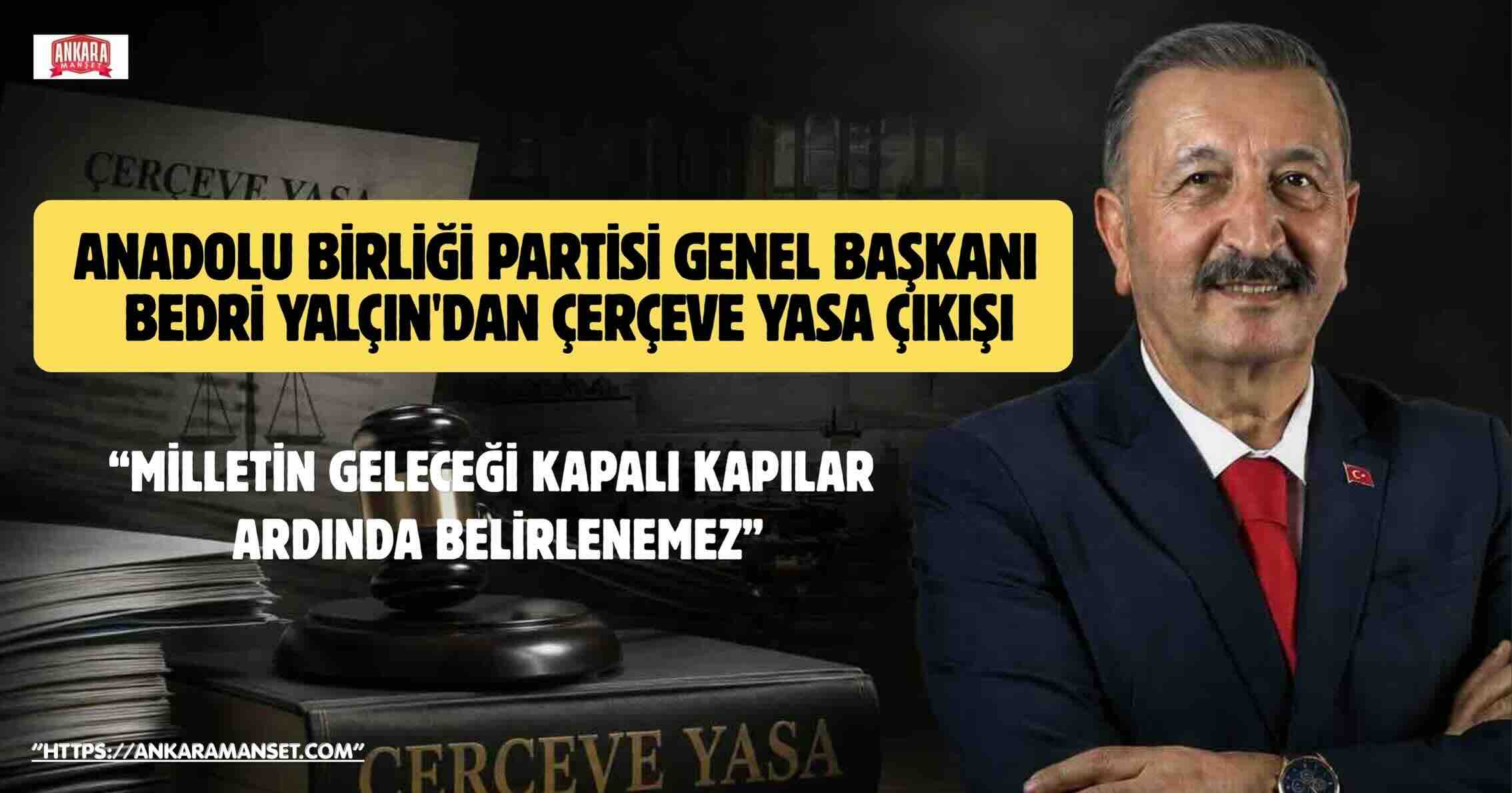 Bedri Yalçın: Türkiye’nin Eşit Yurttaşlık Sorunu Yok Şeffaflık Sorunu Vardır