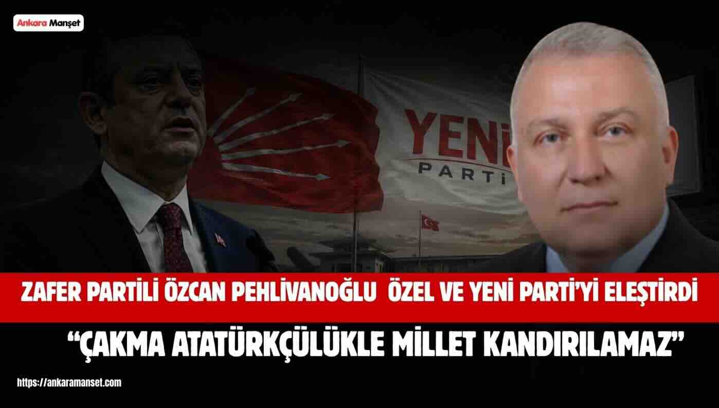 Özcan Pehlivanoğlu: Türk Milleti Samimiyetsiz Siyaseti Görmelidir