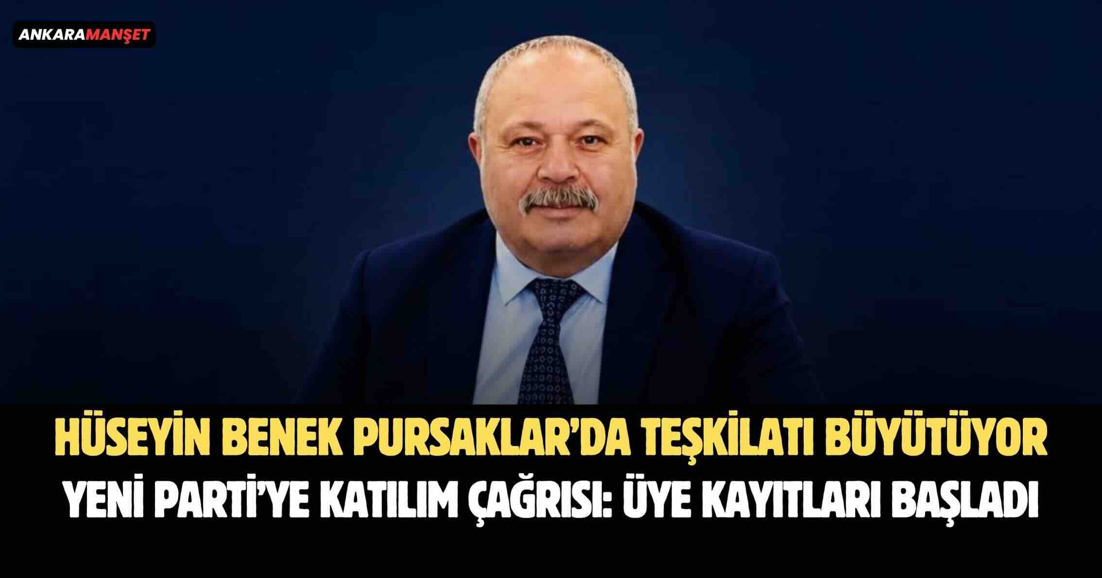 Hüseyin Benek’ten Pursaklar’da Üye Kaydı Çağrısı